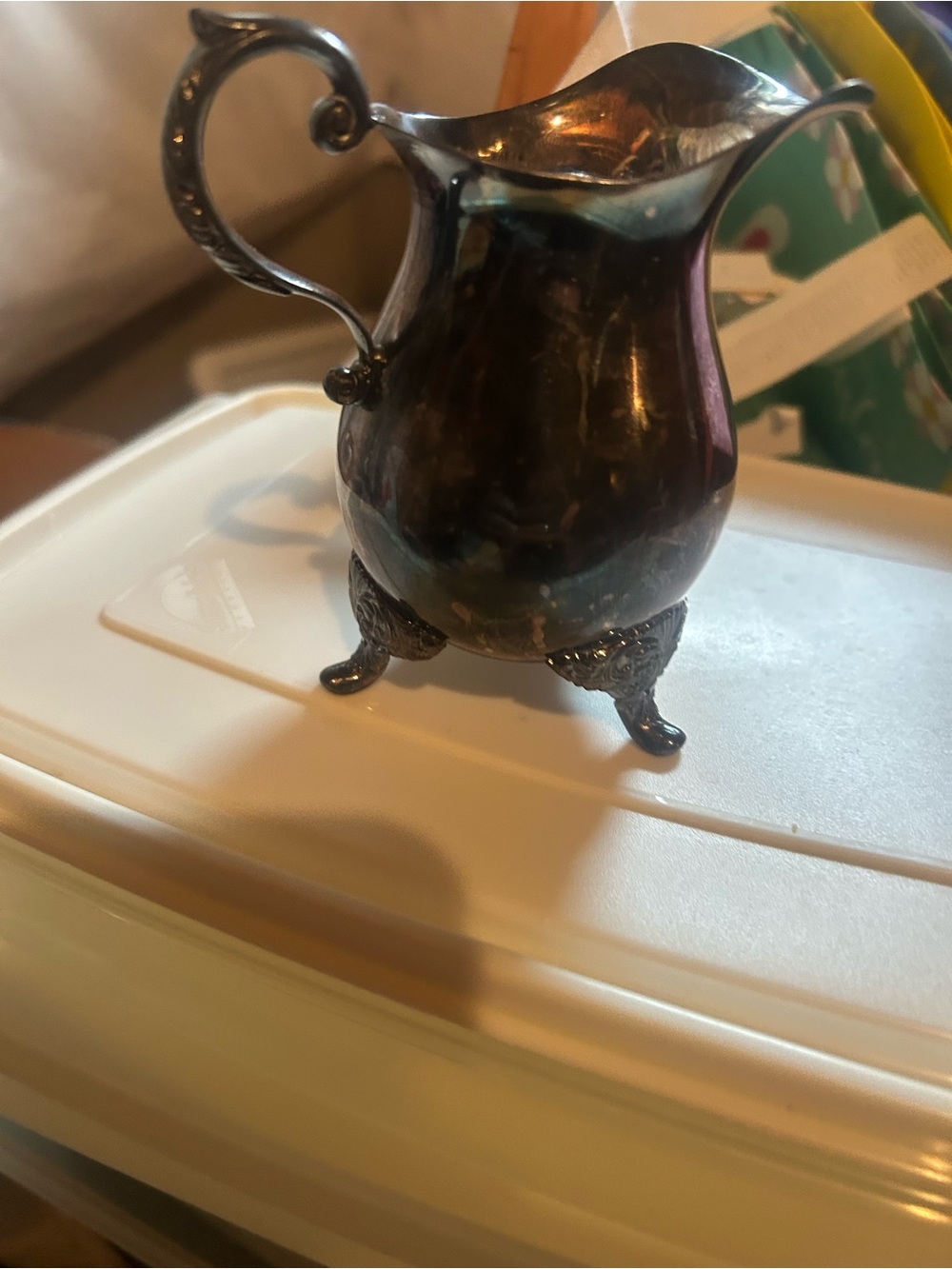 Antique-Style Silver Creamer Pitcher Gorham, silver Company